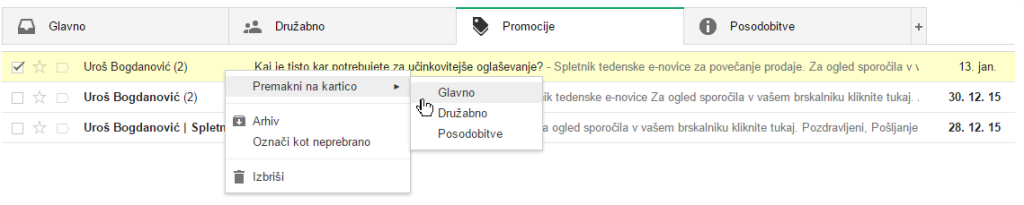 gmail. e-novice, e-mail marketing 