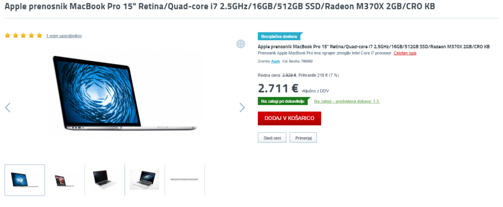 spletna trgovina, hitra predstavitev, predstavitve izdelka