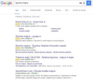 google oglasi, oglasi na googlu, prva stran googla